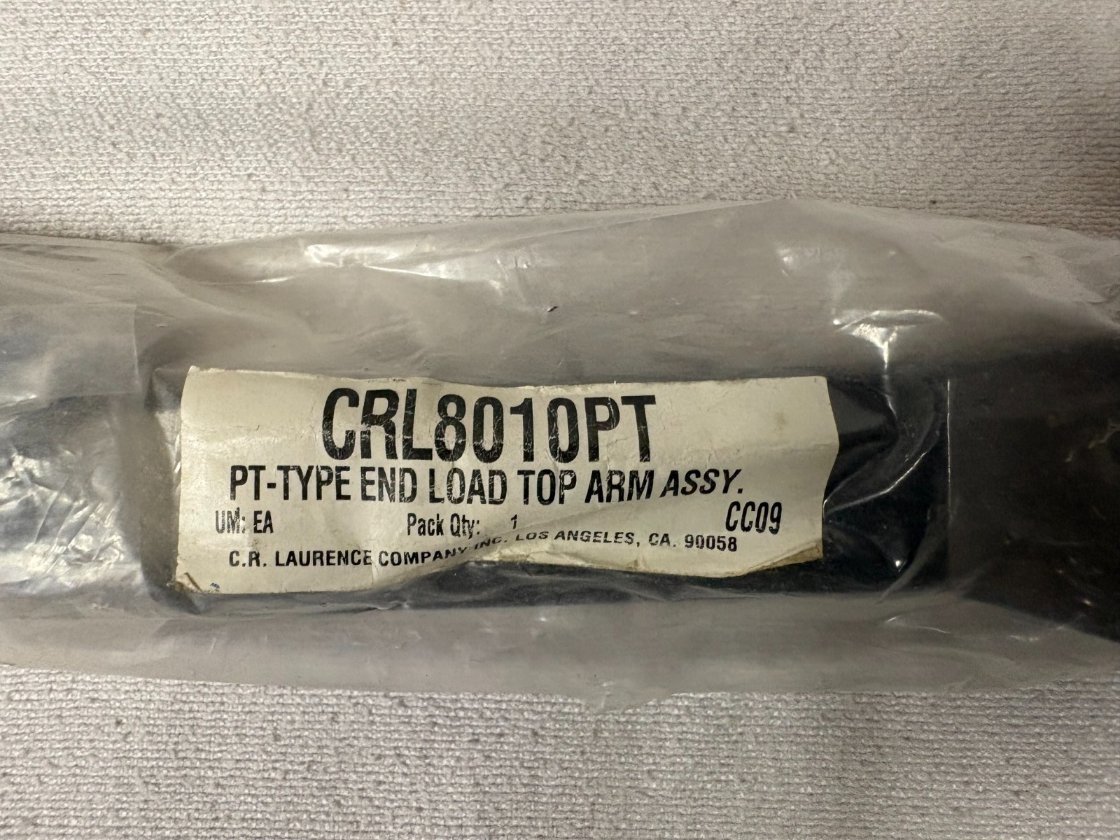 CRL Type "PT" End Center Hung Top Arm Assembly / Bronze / CRL 8010PT / NIP