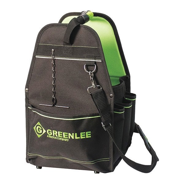 Greenlee 0158-24 Tool Bag, Polyester, Black, 27 Pockets