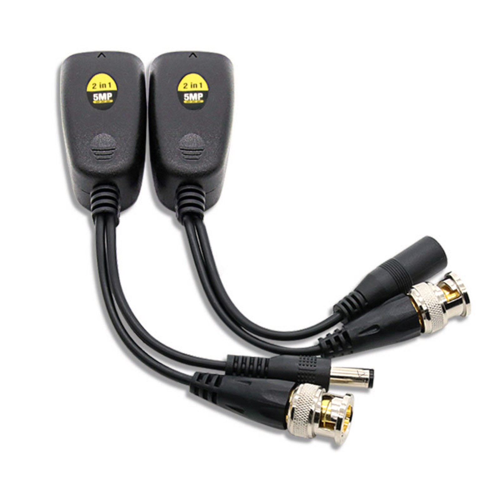 2 PCS BNC To POE Adapter Balun Connector Twisted Pair Transmitter Accessories