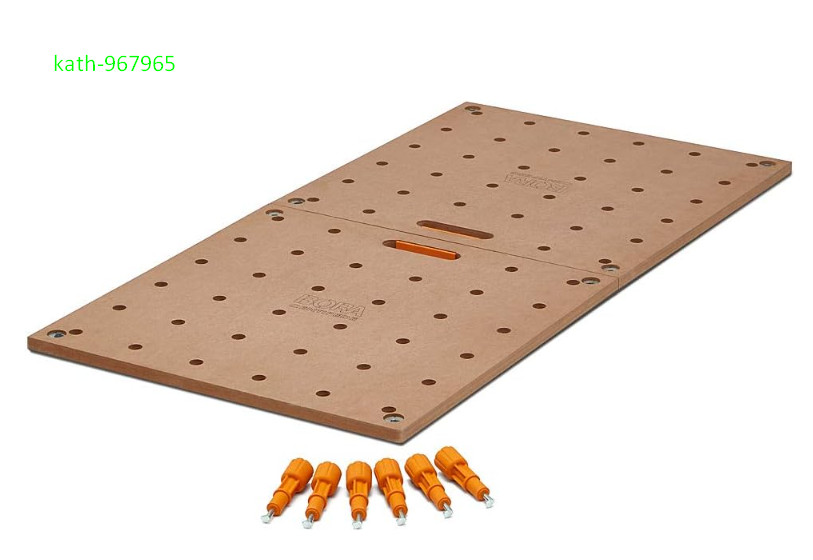 24"x48" Workbench Top for Bora Centipede, 20mm Dog Holes, 6 Locks