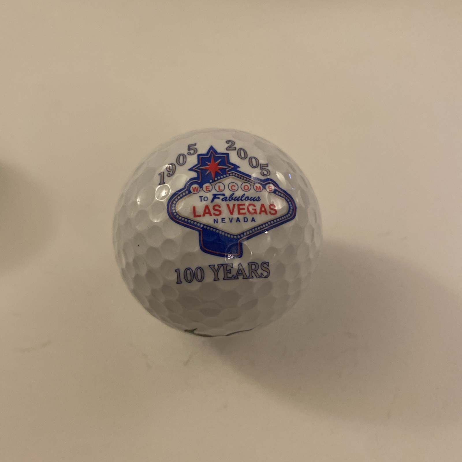 Welcome to Las Vegas Nevada 100 years Logo Golf Ball NIKE Collectible Ball