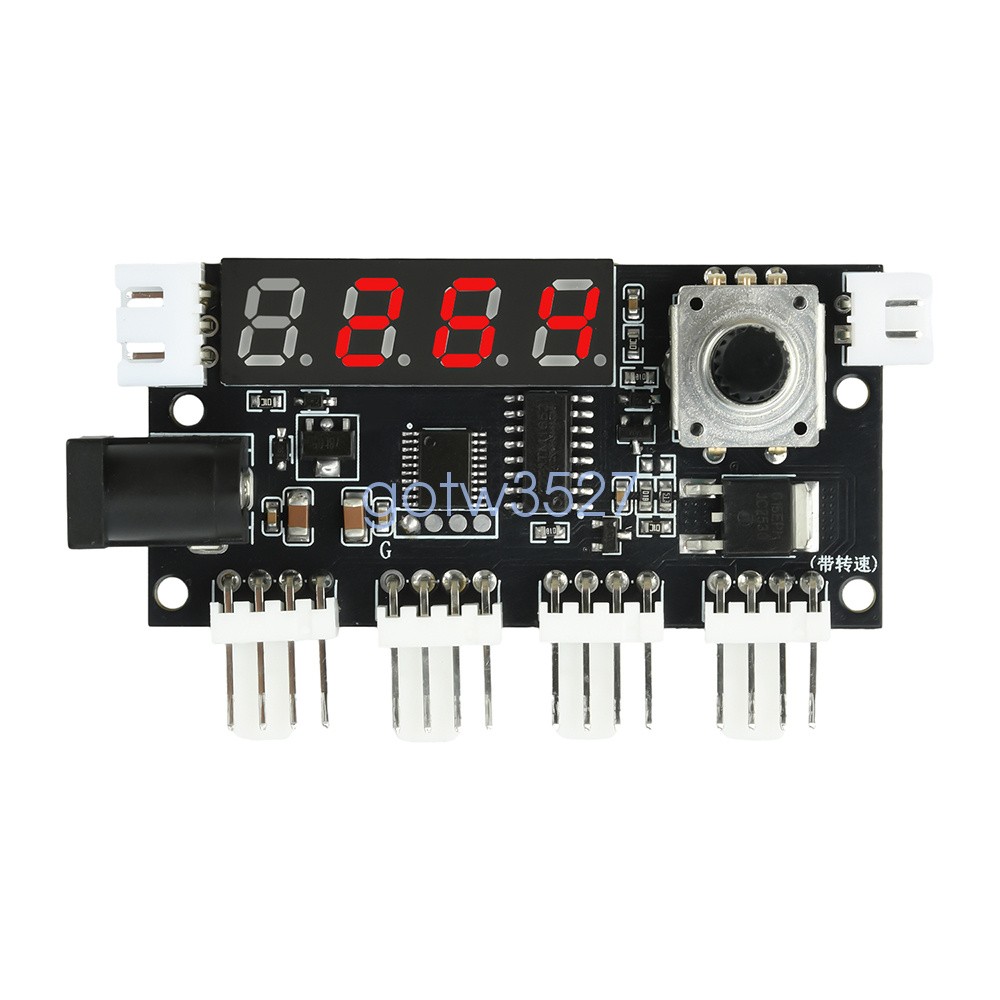 DC5-24V 5A Digital PWM Speed Motor Controller Temperature Control+10K NTC Sensor
