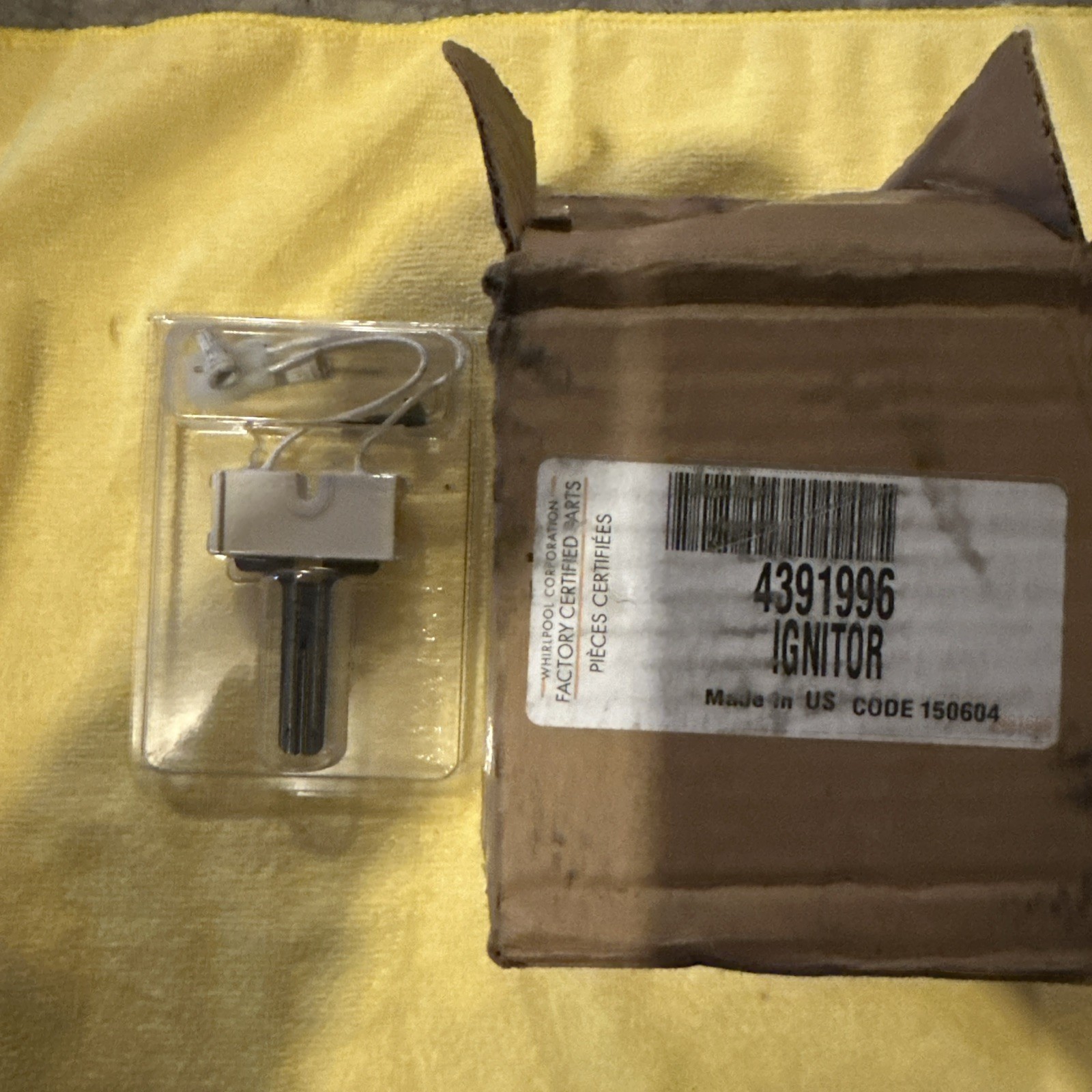 WHIRLPOOL DRYER FLAT IGNITER | 4391996