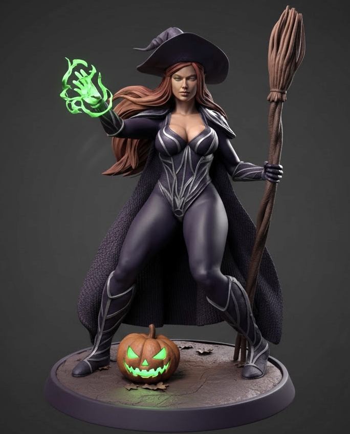 Dungeons & Dragons Playable Character - Female Human Elowyn - Sorcerer, Wizard