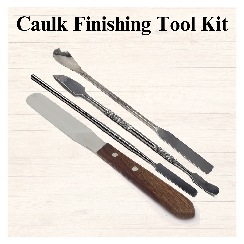 Portable 4 Pcs Cualk Remover & Finisher Tools Set for Gap, Crack & Joint Sealing