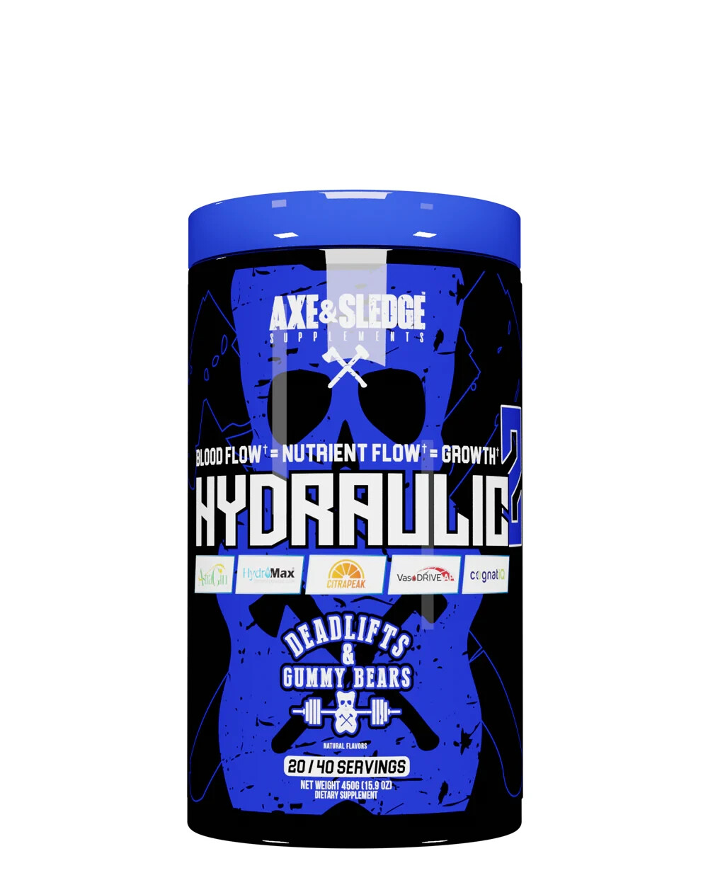 Axe & Sledge Hydraulic V2 Non-Stim Pump Pre-Workout 40 Servings NEW FORMULA