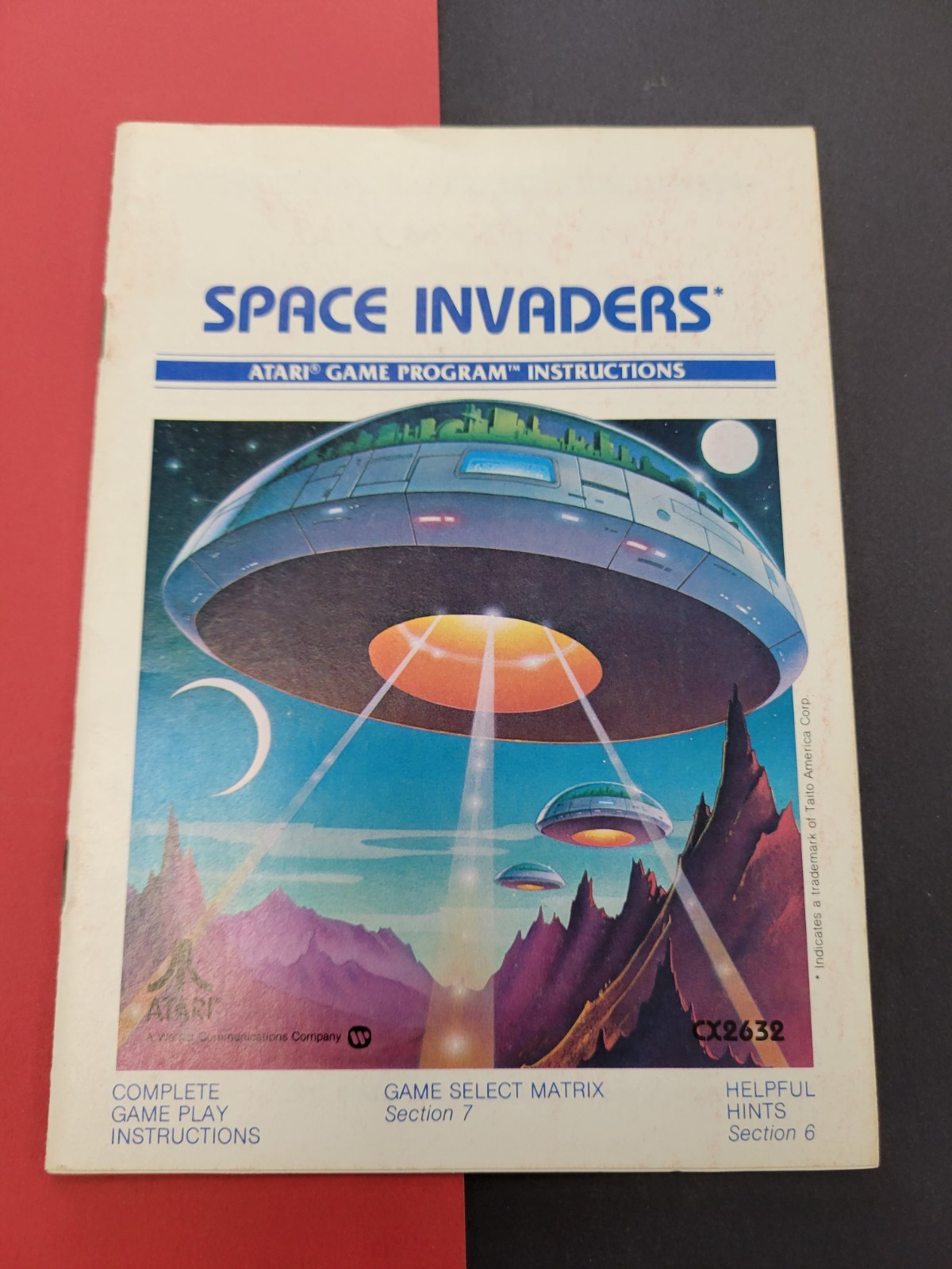 Atari Space Invaders Game Program Instructions Booklet 1980 Edition