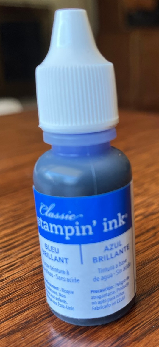 Stampin UP Brilliant Blue Classic Reinker FULL