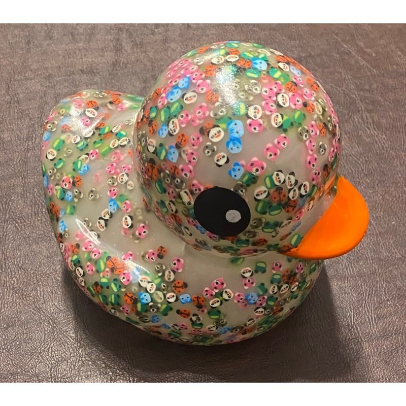 Colorful Resin Duck Figurine Kawaii Bug & Animal Embed Off-Road Jeep Dash Decor