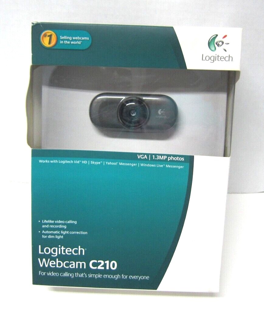 Logitech USB C210 Web Cam V-U0019 Zoom Skype Online Video