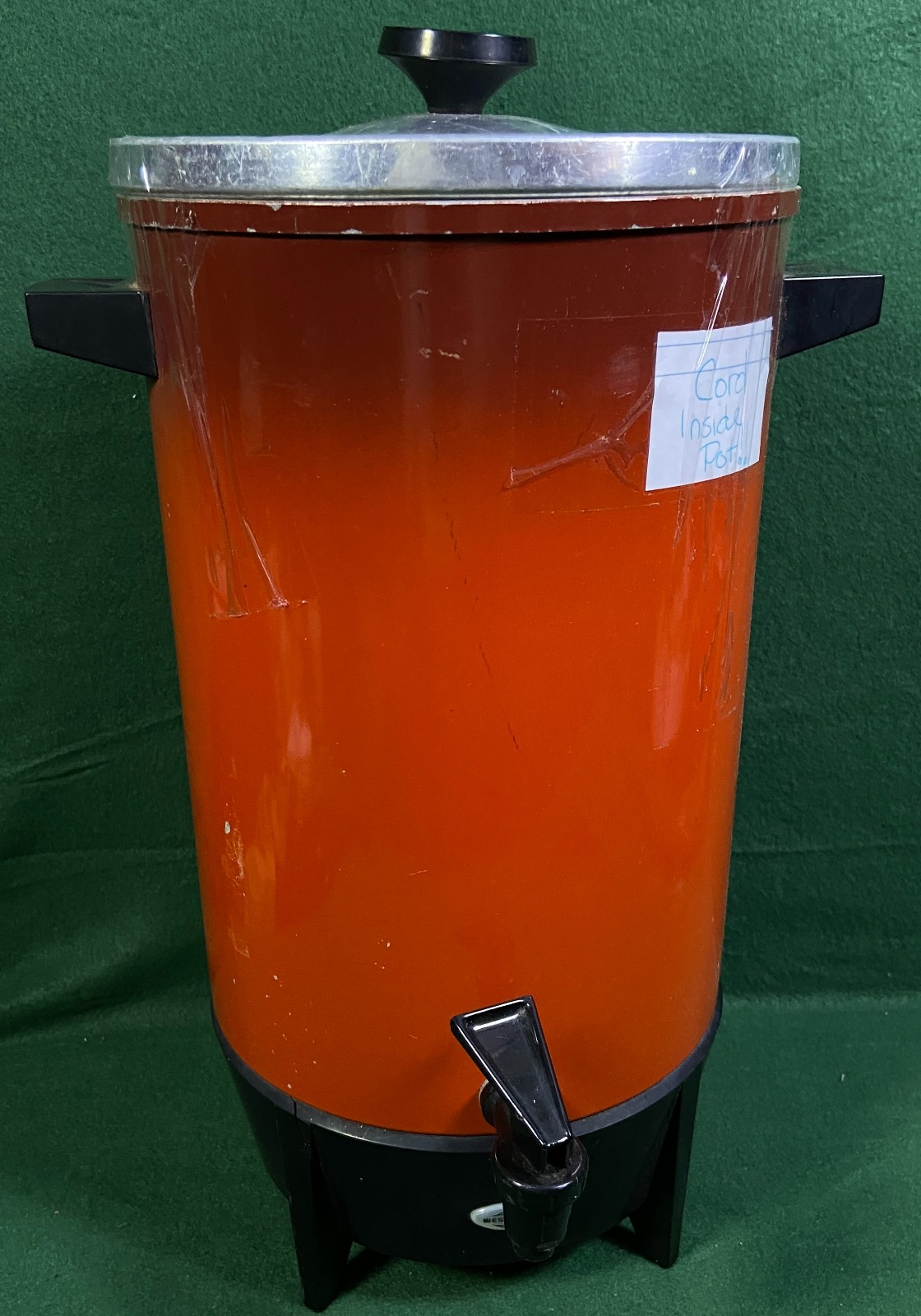 WestBend Vintage Electric Percolator 30 cup Poppy w/o Original Box