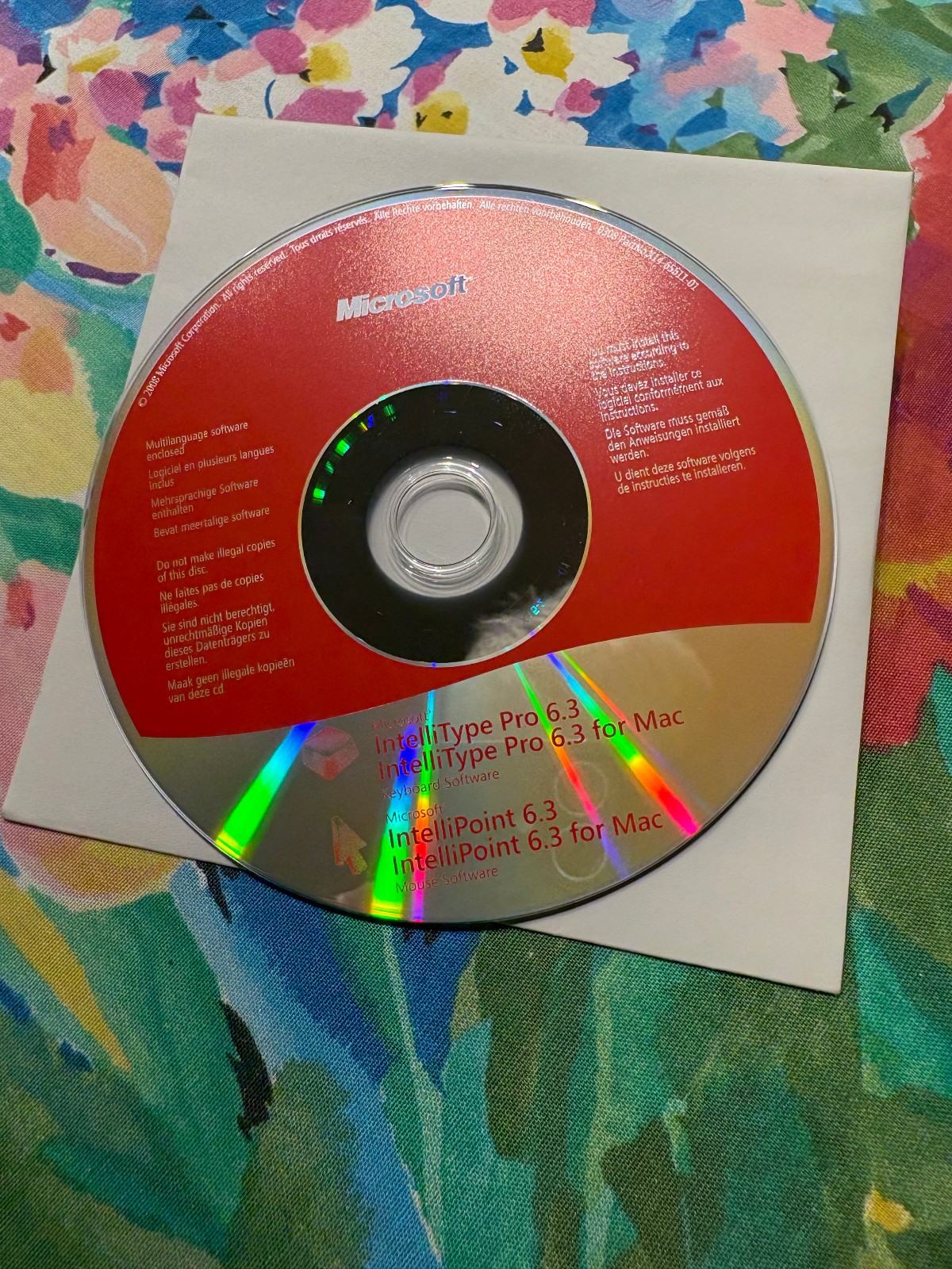 Microsoft IntelliPoint IntelliType Pro 6.3 Software, Windows / Mac CD-ROM 2008