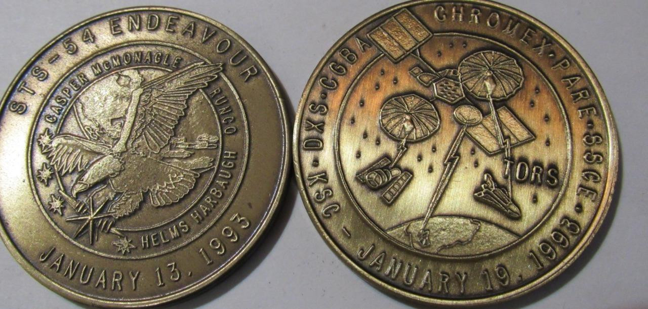 STS-54 ENDEAVOUR SPACE TRANSPORTATION SYSTEM SHUTTLE MISSION COIN