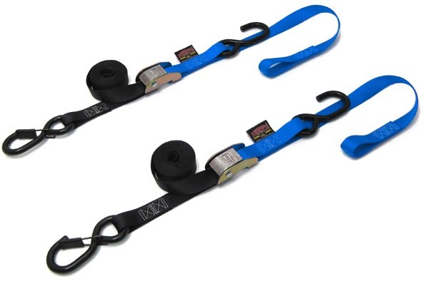 Powertye 1" Soft Tye with Secure Hook Blue