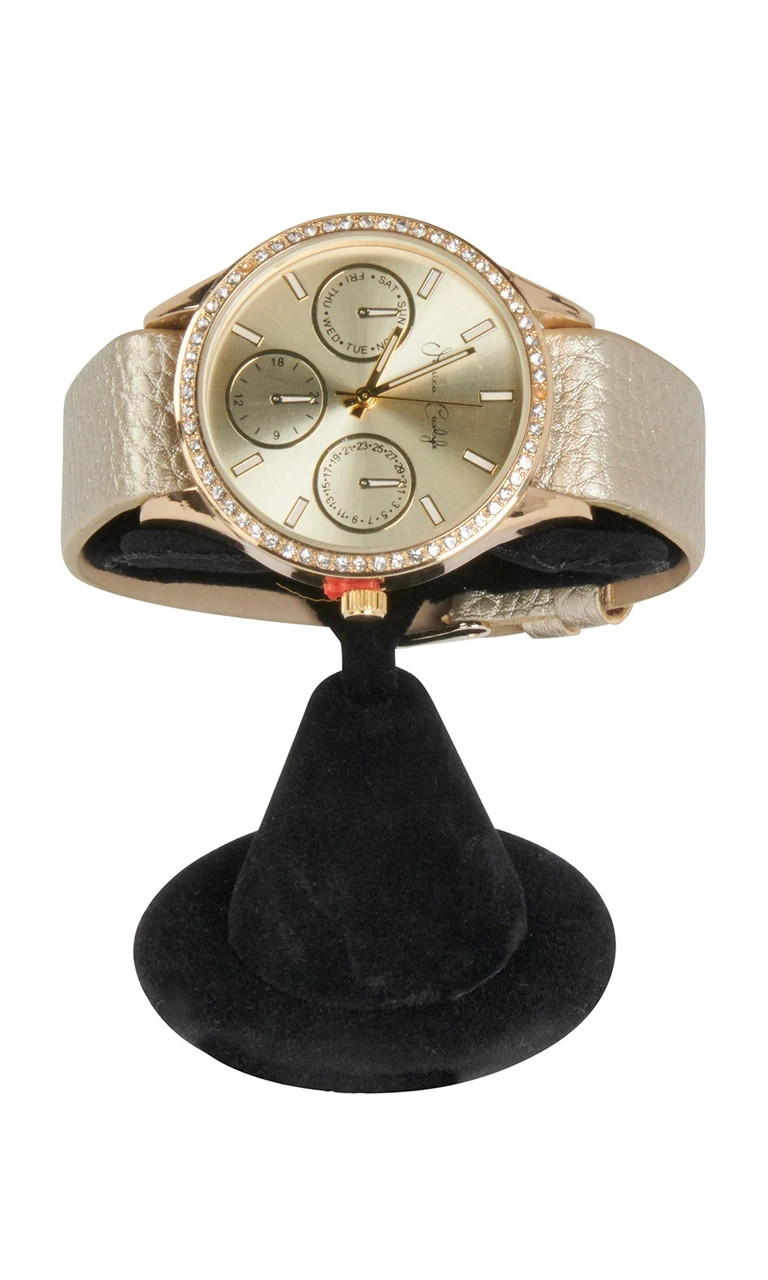 Lot of 12 Watch Displays Black Velvet Retail Bangle Showcase 4" x 2" Horizontal