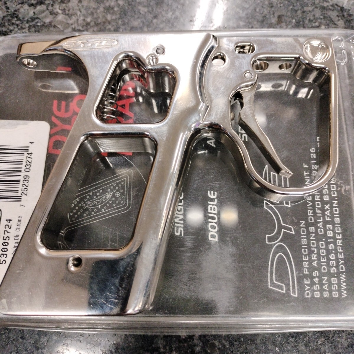 Dye 45 Autococker Double Trigger Frame Chrome For Autococker Paintball Markers