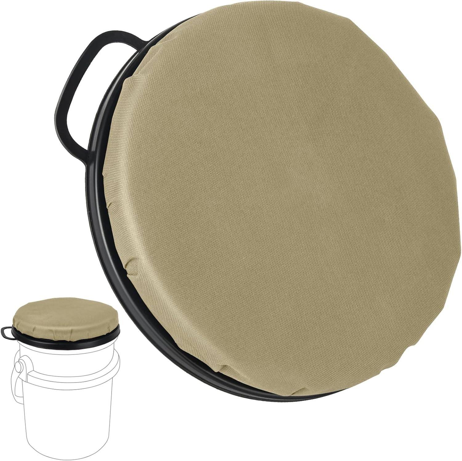YETI 5 Gallon Bucket Seat - 360-Degree Swivel Lid, Cushion for Fishing, Hunti...