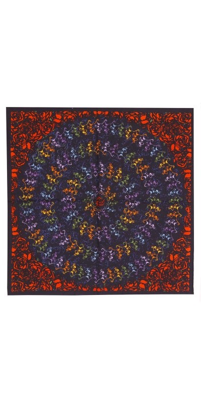 GRATEFUL DEAD-RAINBOW DANCERS-BANDANA HEADBAND 22X22 Garcia, Lesh