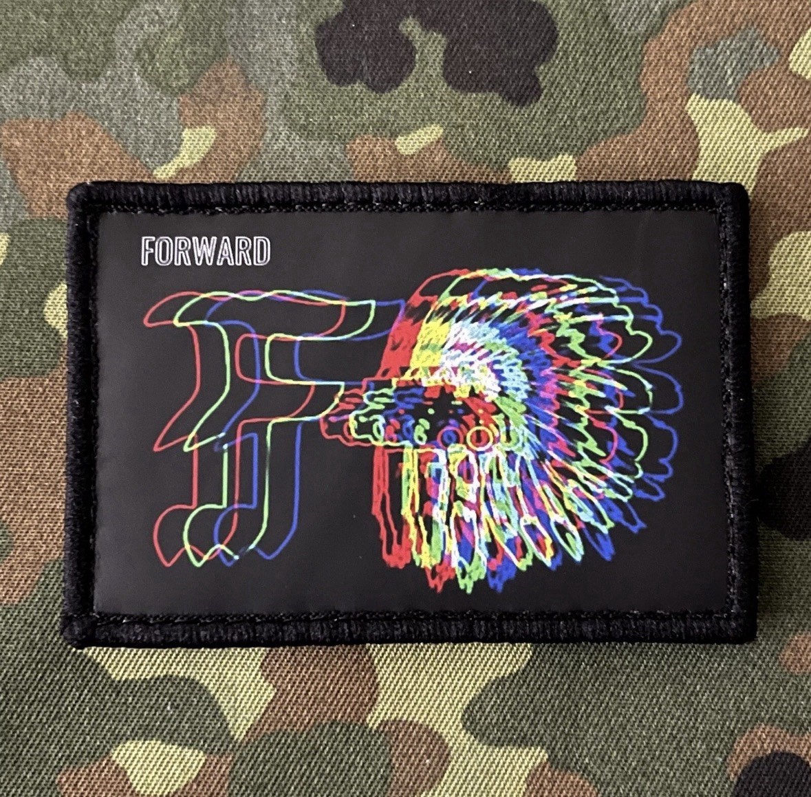 FORWARD OBSERVATIONS GROUP Trippy Pano Comanche Printed Patch Hook Back FOG