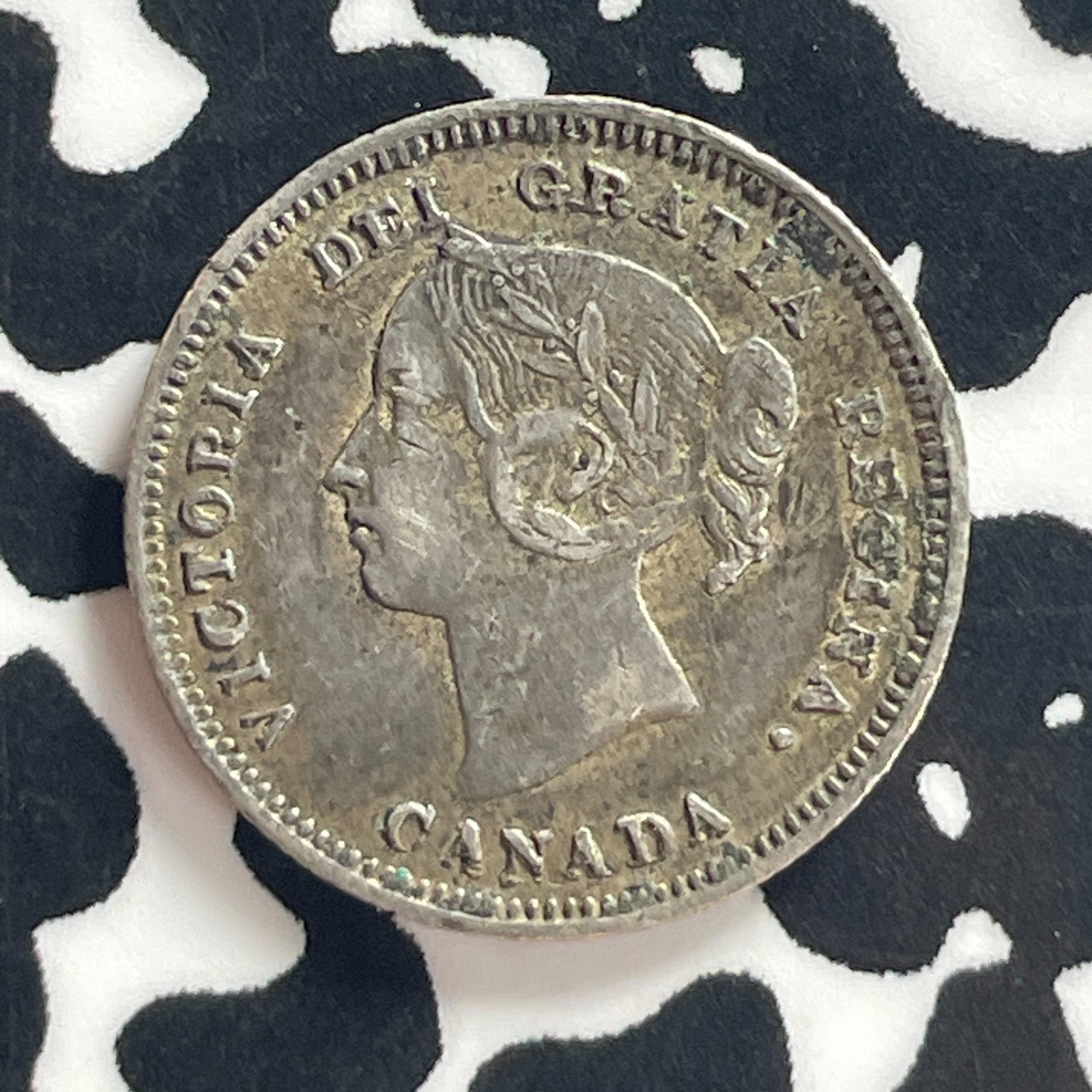 1890-H Canada 5 Cents Lot#T7806 Silver! Nice!