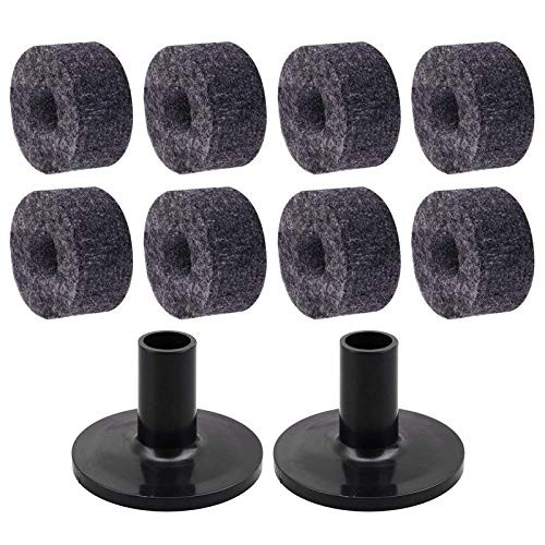 10 Pack Cymbal Stand Felts Washer Replacement Drum Cymbal Felt Pads with Cymbal