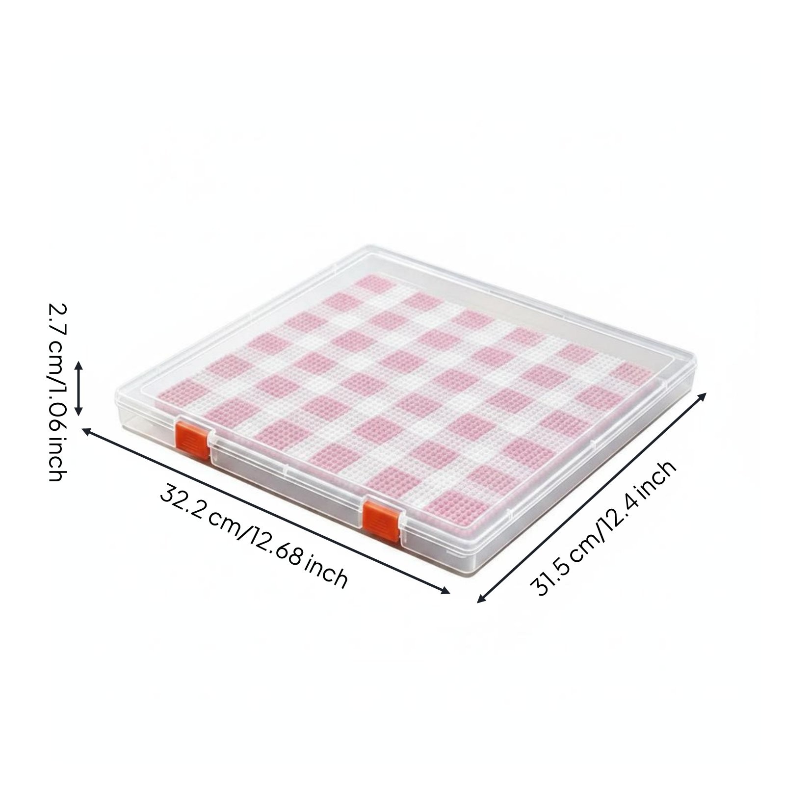Bead Board Box Spill-Resistant Hinged Lid Container Dustproof