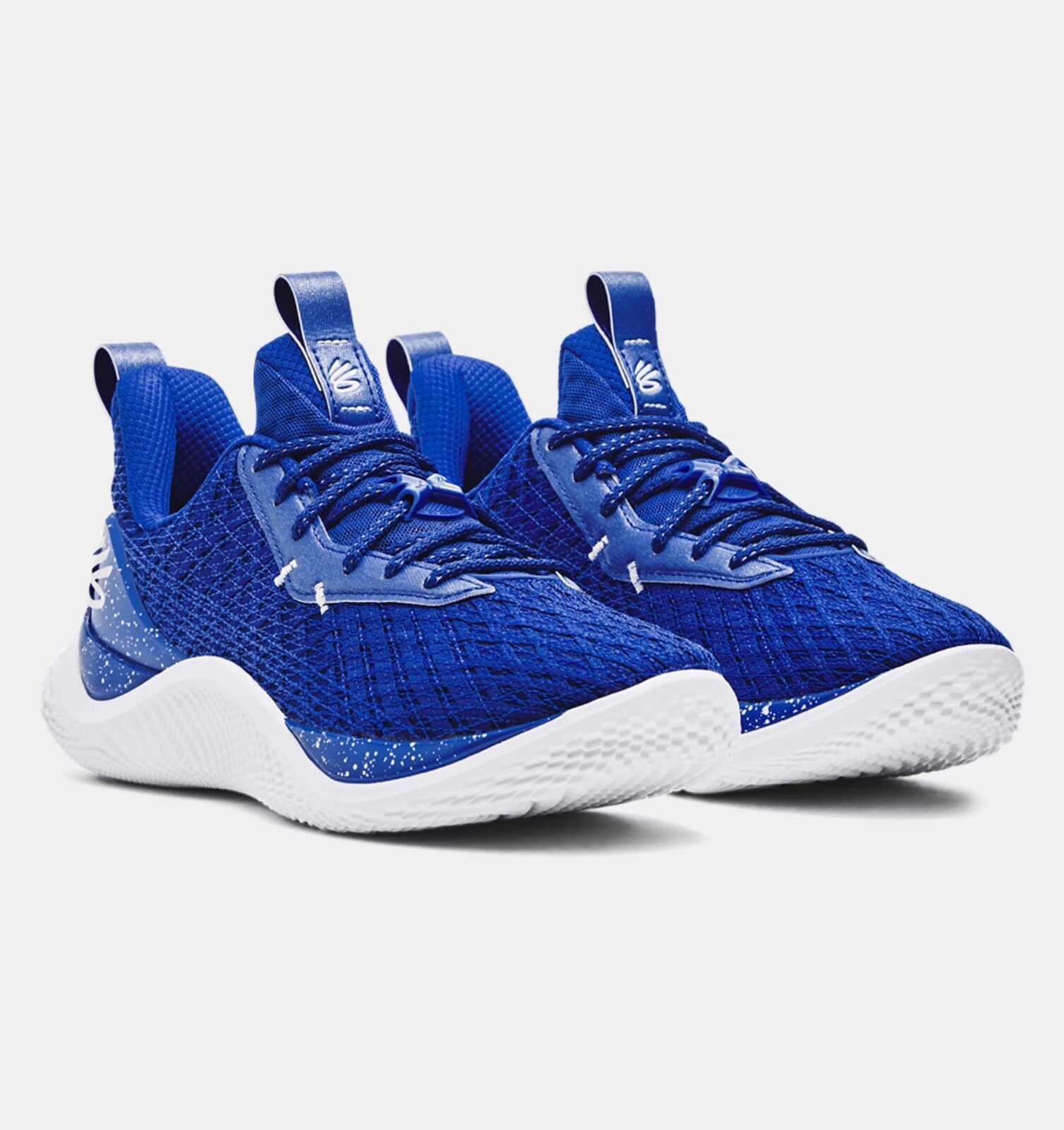 Under Armour Team Curry 10 Men Basketball Shoes Size 12.5 Blue White 3026624 401