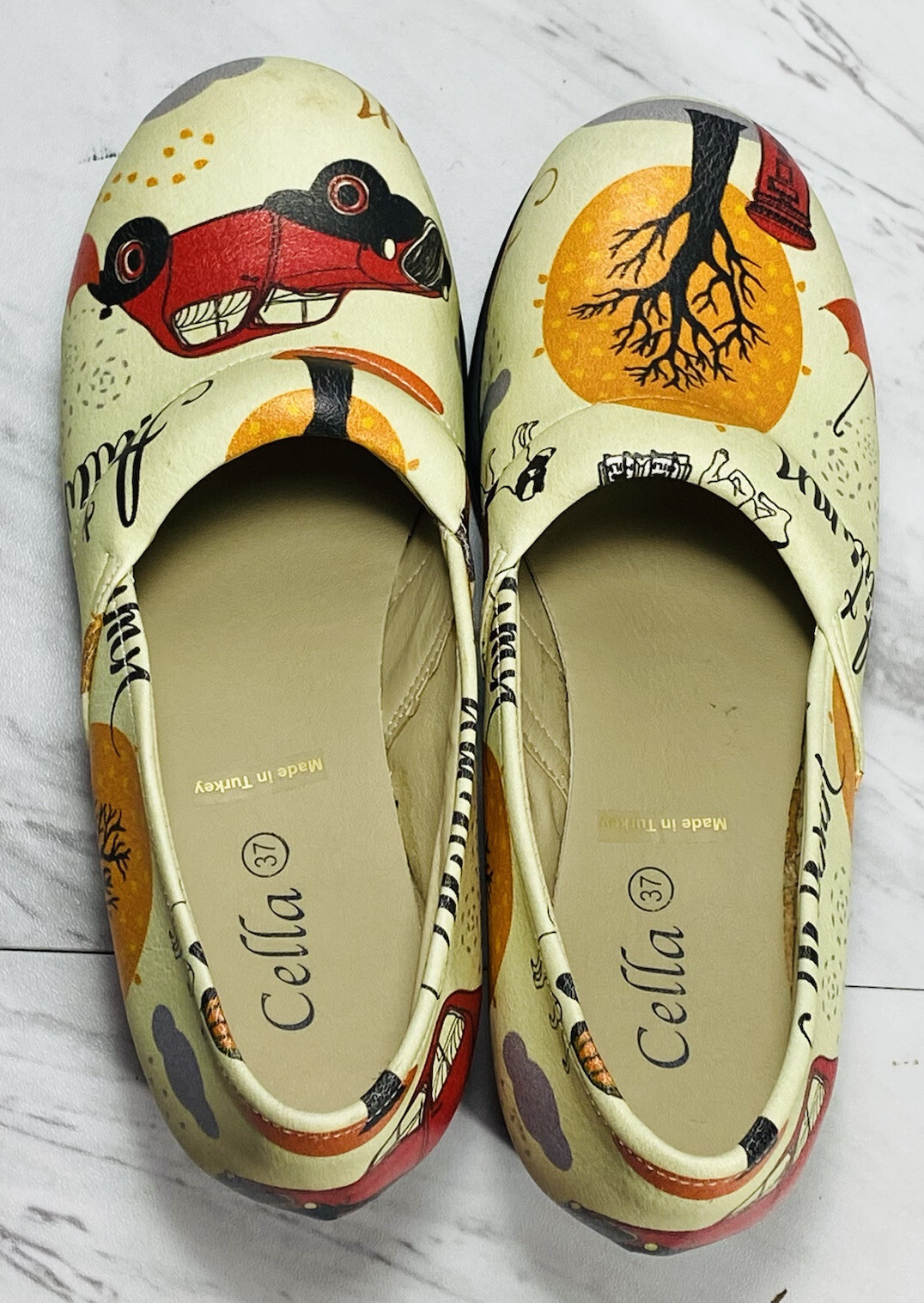 Cella clogs size 37 Autumn print