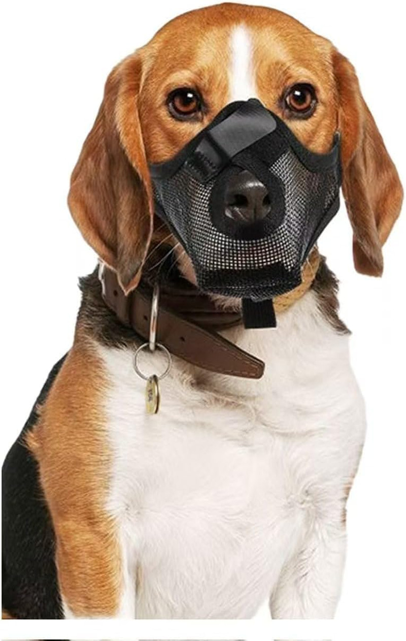 Soft Mesh Dog Muzzle Anti Scavenging Grooming Breathable Basket Medium Pet