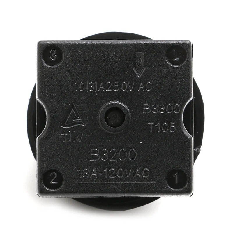 4 Position 3 Speed Fan Switch Rotary Controller with Knob 13A 250V