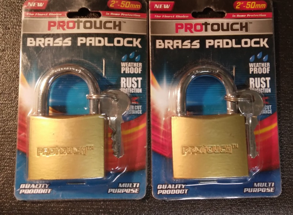 PRO TOUCH 2IN.BRASS PADLOCK NEW