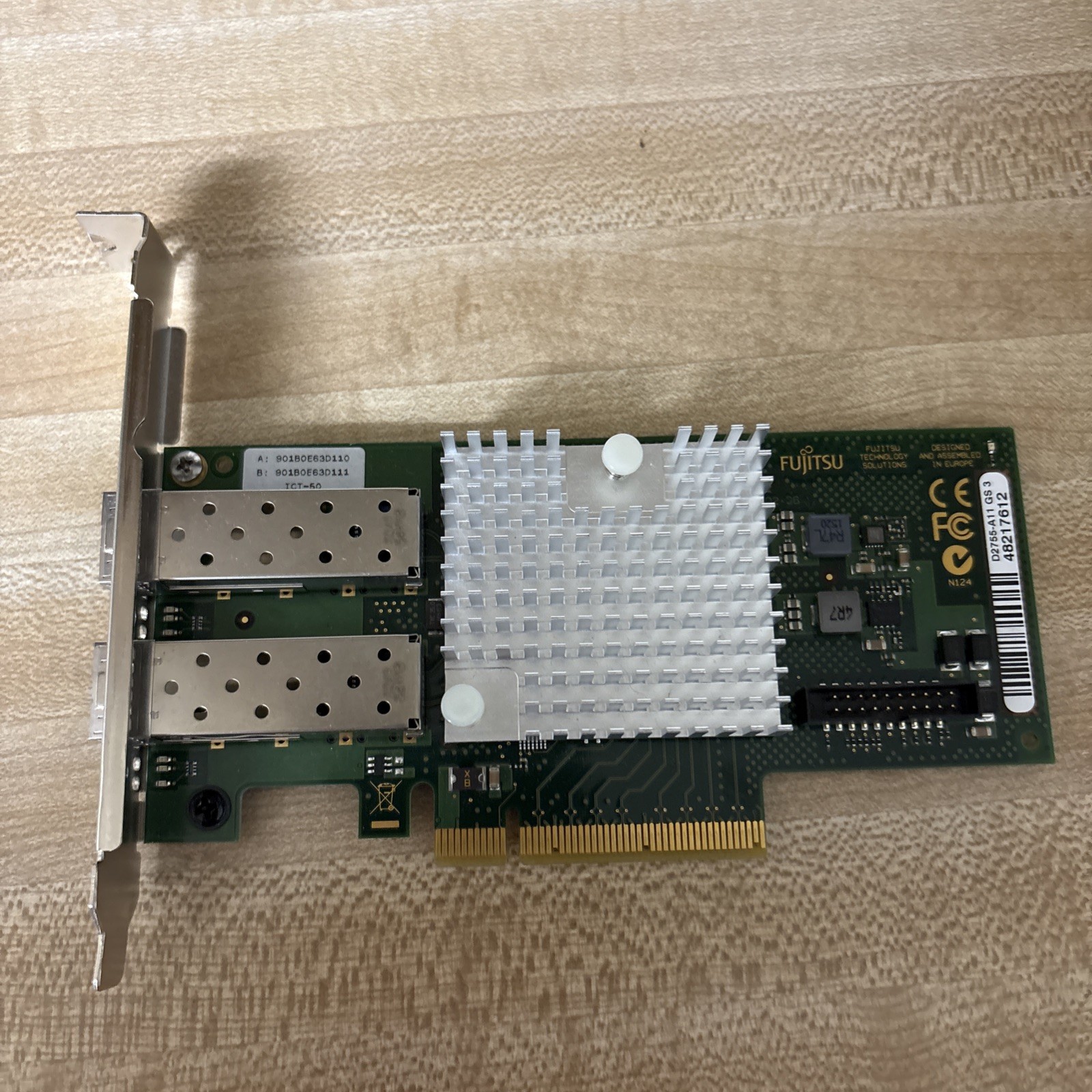 Fujitsu Intel X520-DA2 10GB SFP+ Dual Port Intel Server NIC Adapter