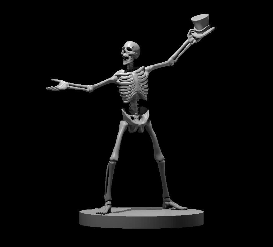 Skeleton Dancing Monster Manual 28mm Scale DND D&D Tabletop Mini