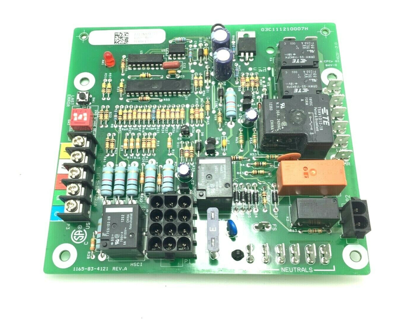 PCBBF132 including mounting pegs PCBBF132S Furnace control board 1165-410