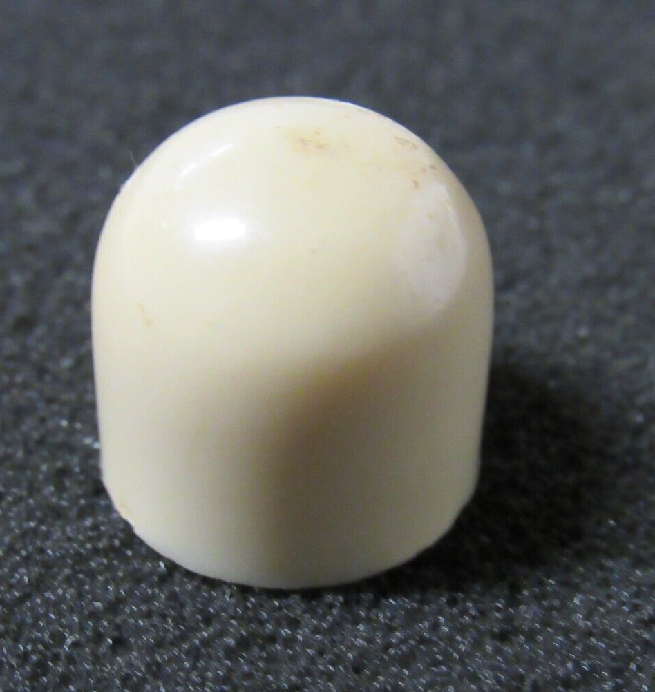 White Caitlin Radio Knob RCA Emerson Other Brand c 1930's