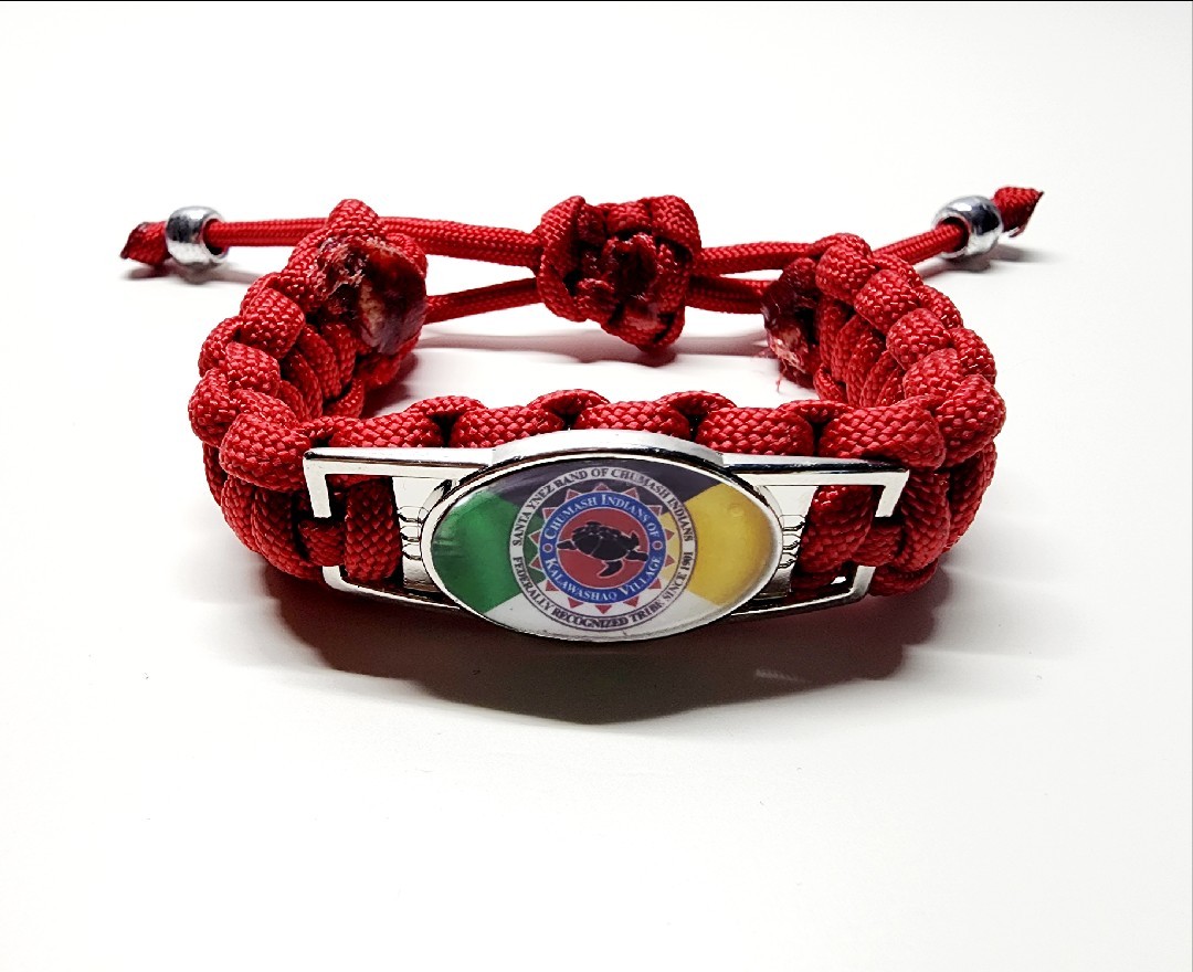 Santa Ynez Band of Chumash Mission Indians Flag Adjustable Charm Bracelet