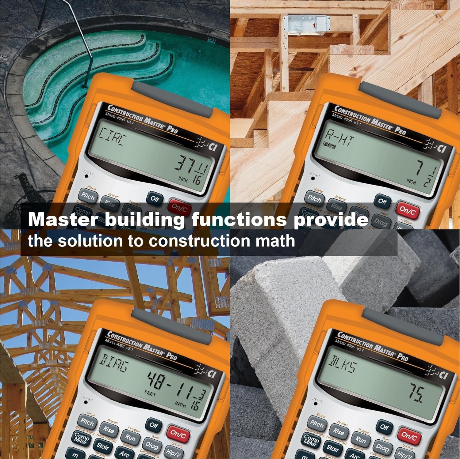 CM Pro Advanced Construction Calculator - Builder's Choice