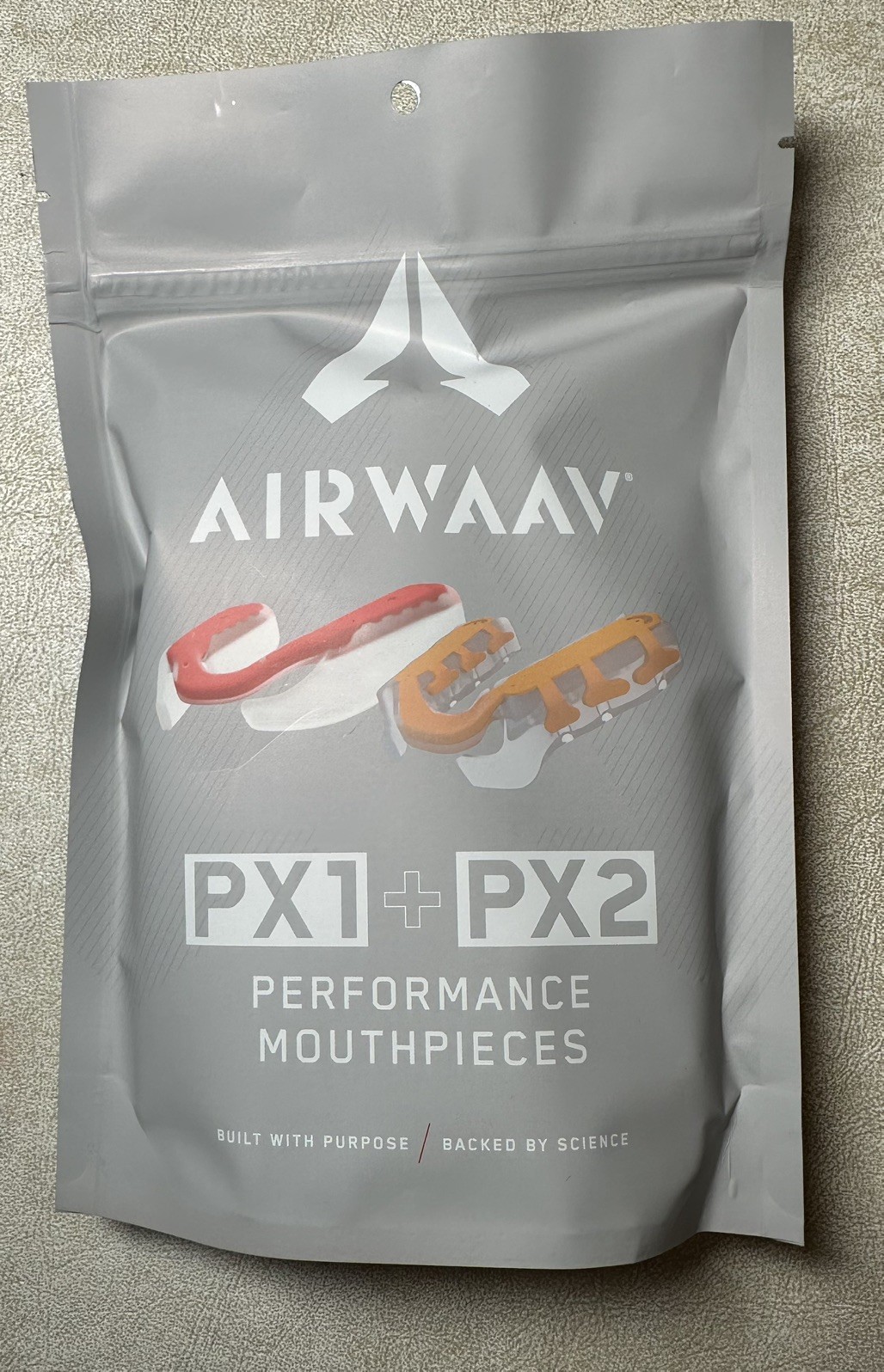 Airwaav PX1 + PX2 performance mouthpieces (pink & orange) brand new