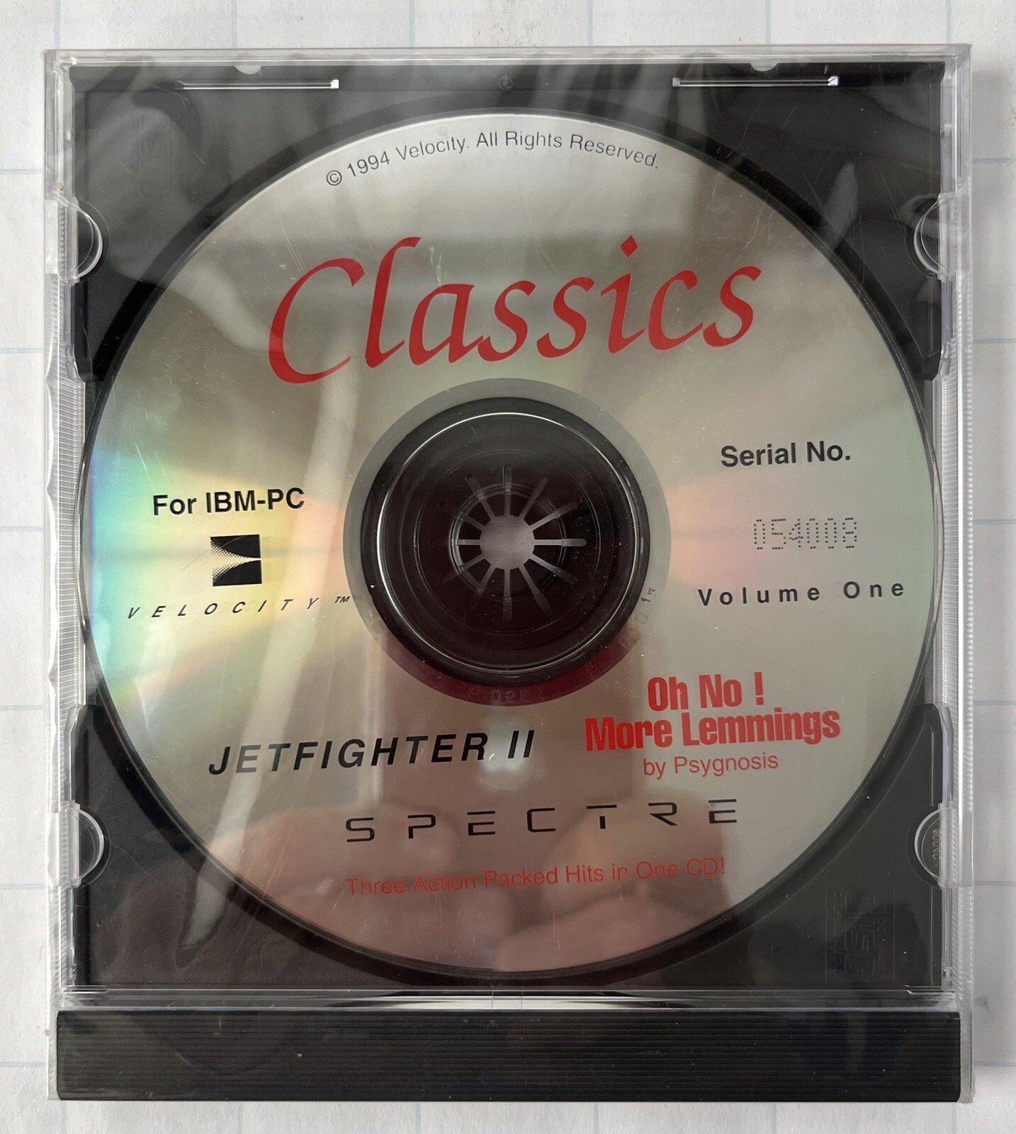Classics JETFIGHTER II Volume 1 IBM PC 1994 Factory Sealed