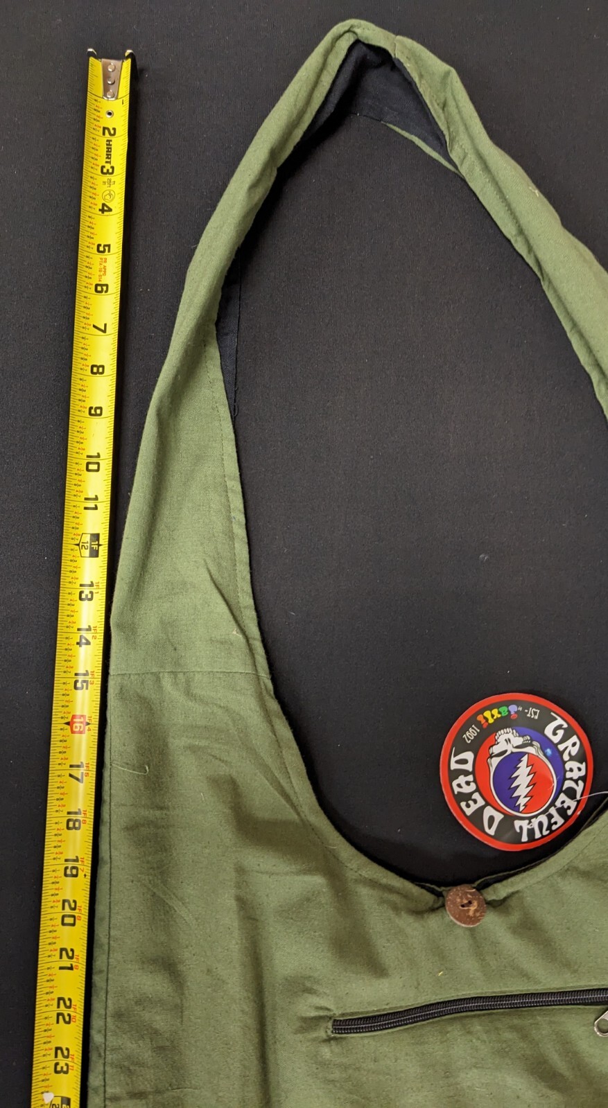 Grateful Dead Shoulder bag - Dead & Co bags hobo crossbody embroidered bolt