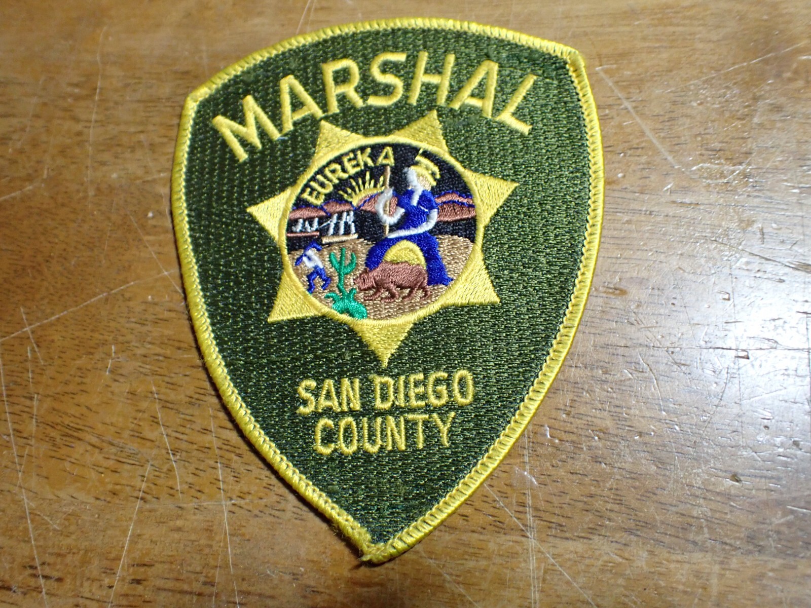 VINTAGE SAN DIEGO COUNTY CALIFORNIA COLECTIBLE  OBSOLETE SHOULDER PATCH BX 25#1