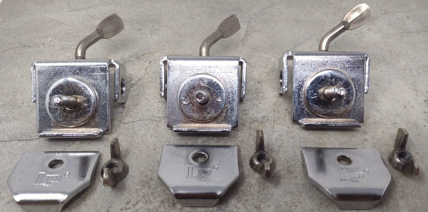 Latin Percussion Accessory Mounts/Clamps Hardware Set of 3