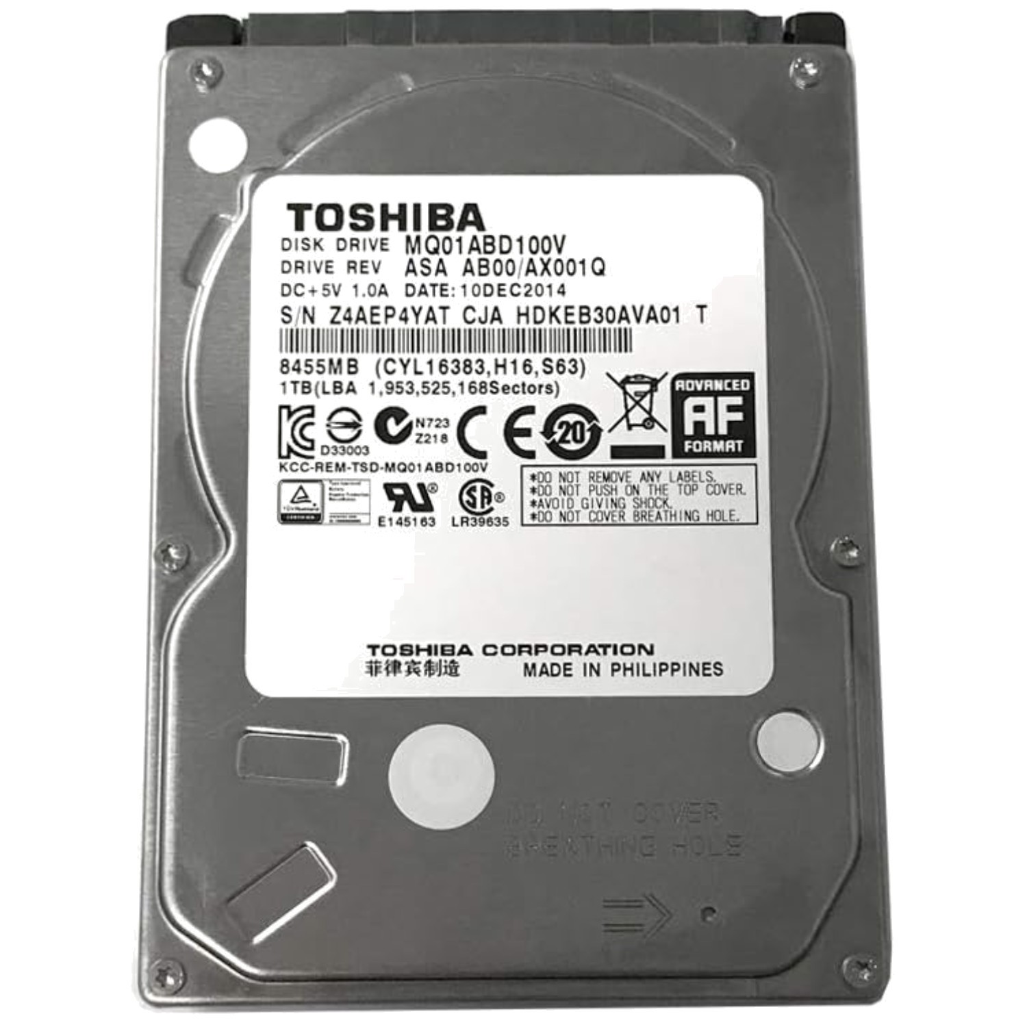 1TB 5400RPM SATA 2.5" Hard Drive PS3/PS4 Upgrade