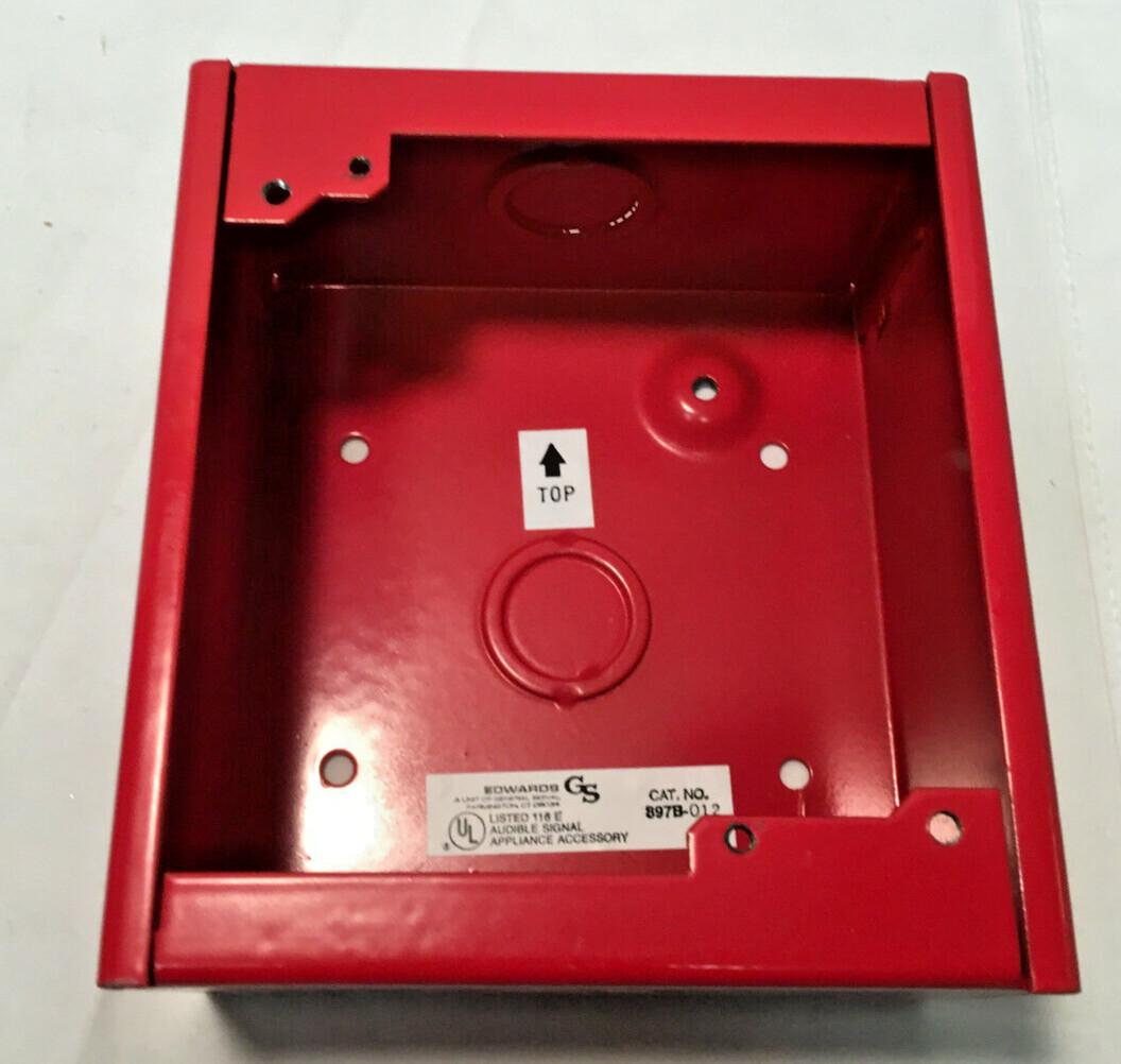 Edwards 897B-012 Surface Box Red