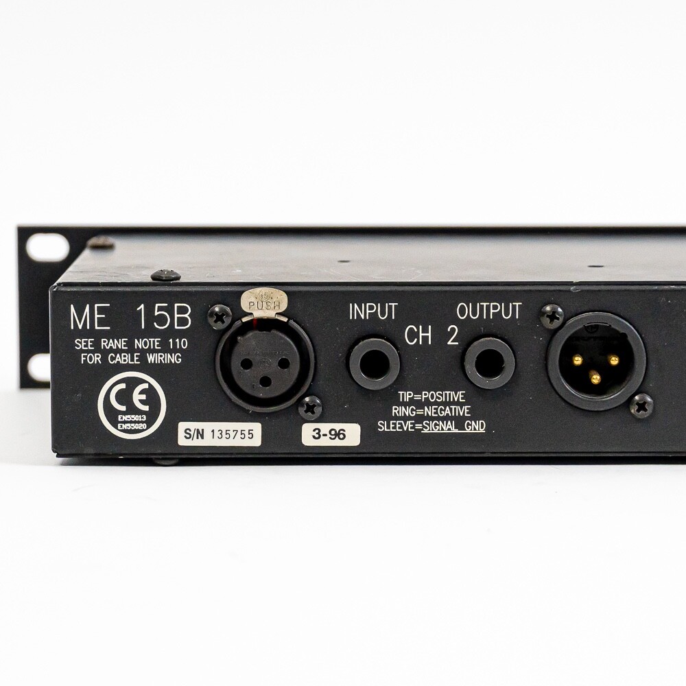 Rane ME15B - 2-Channel Graphic Equalizer EQ Rackmount