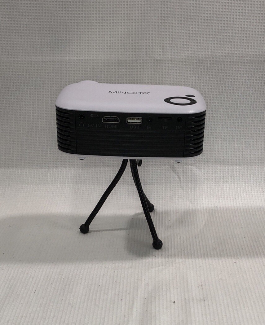 MINOLTA MINI HD PROJECTOR MN693 Working! Projector Only-No Remote Or Screen
