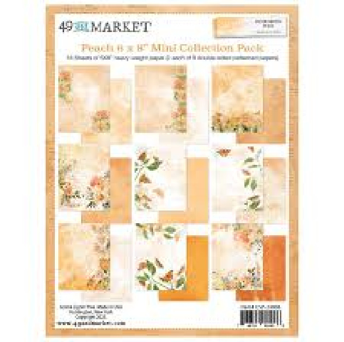 49 AND MARKET - 2 PKS - 6 X 8 PEACH MINI COLLECTION PAPER PACKS