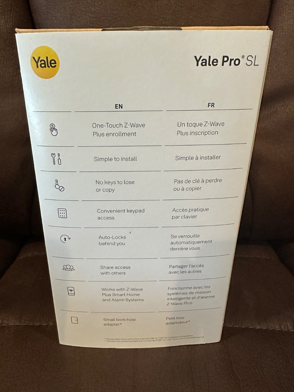 Yale Pro SL Keypad Z-Wave Plus Smart Lock Bronze