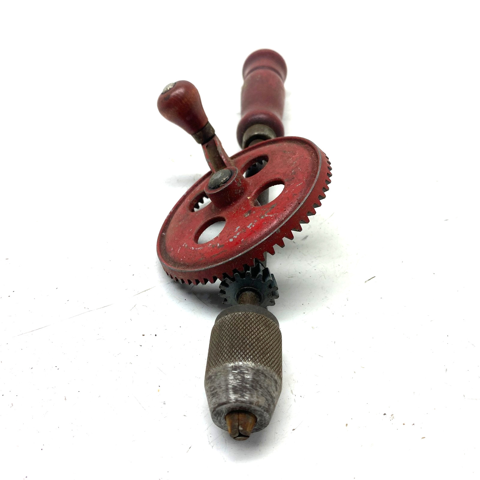 Egg Beater Style Hand Crank Drill Antique Vintage 11"