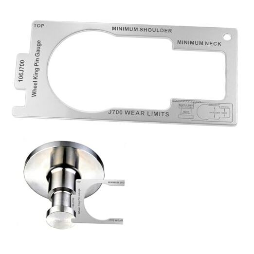 Fifth Wheel King Pin Gauge, 304 Stainless Steel Trailer Kingpin Wear Gauge for